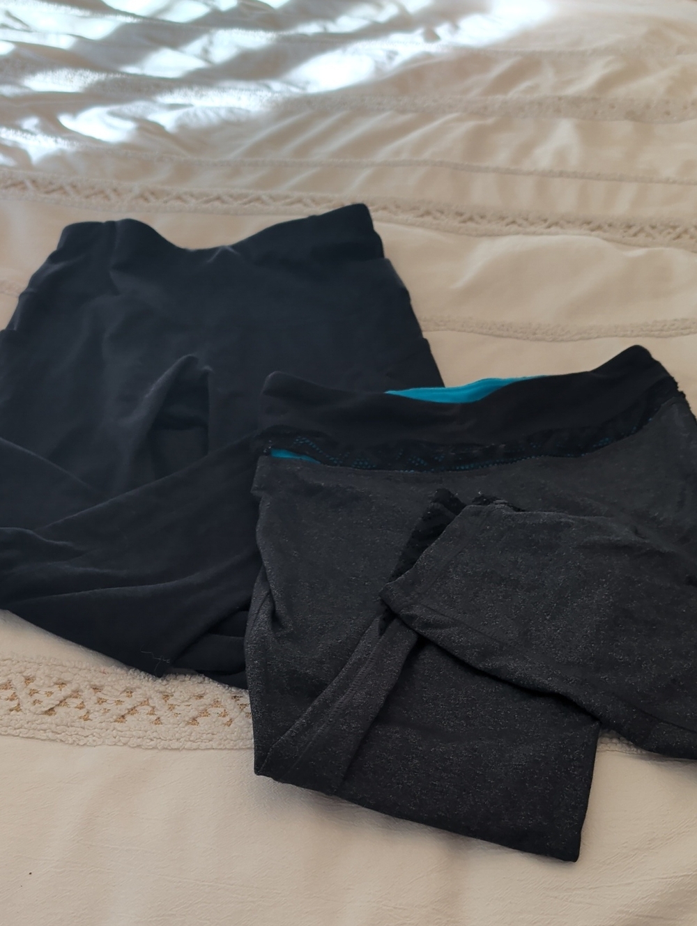 Kyodan Black Joggers with Teal Waistband Accent